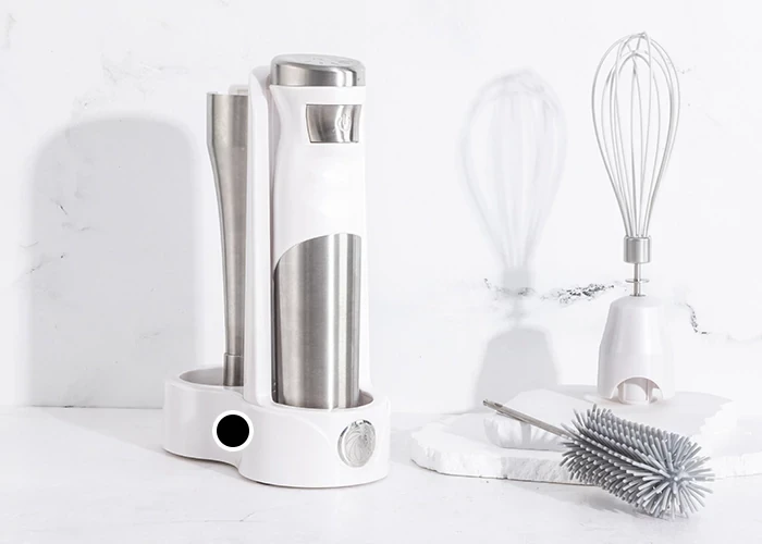 Hand Blender Immersion Mixer – 2 Speeds, Stainless Steel, BPA-Free, Compact