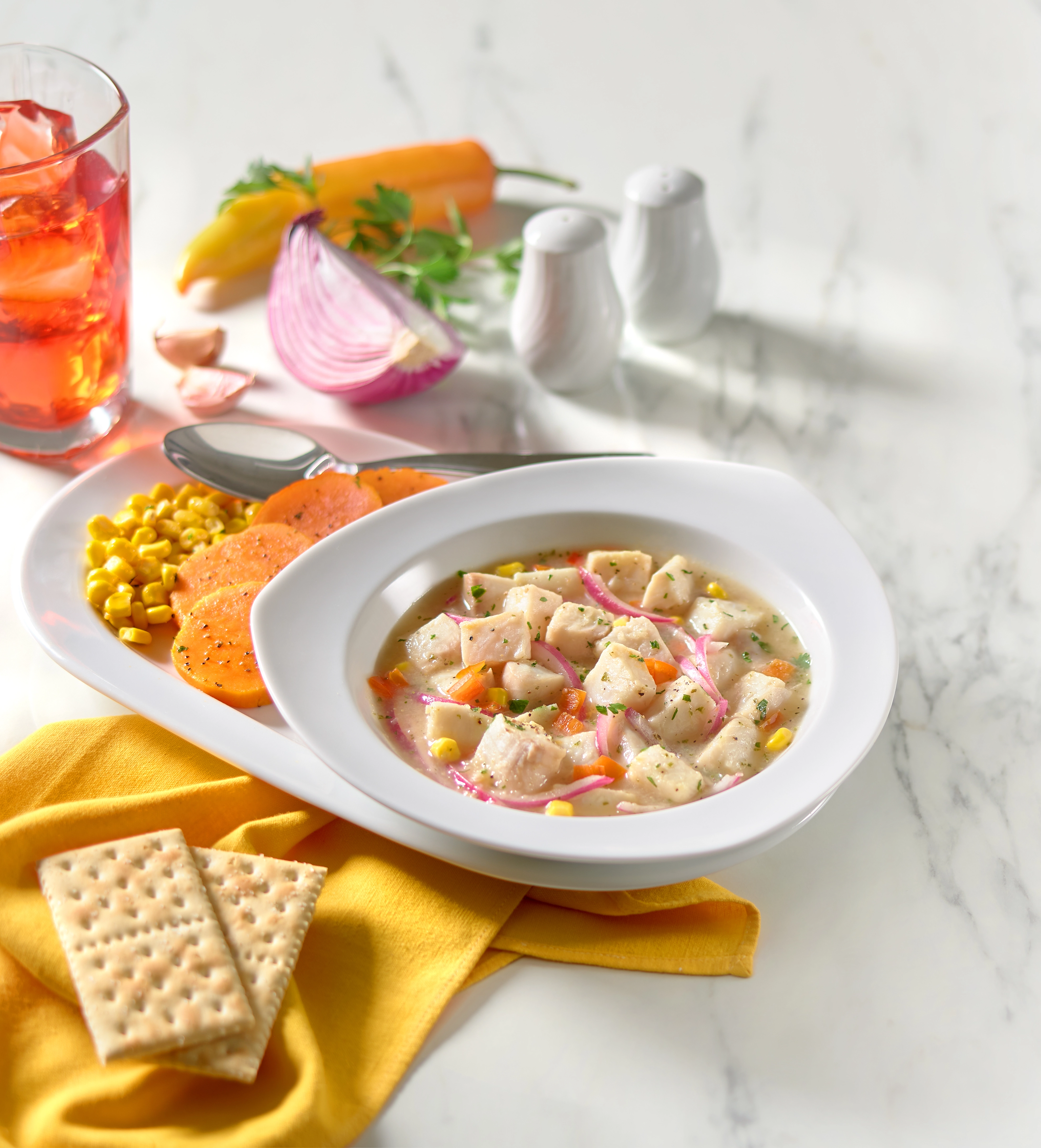 Ceviche con leche de tigre