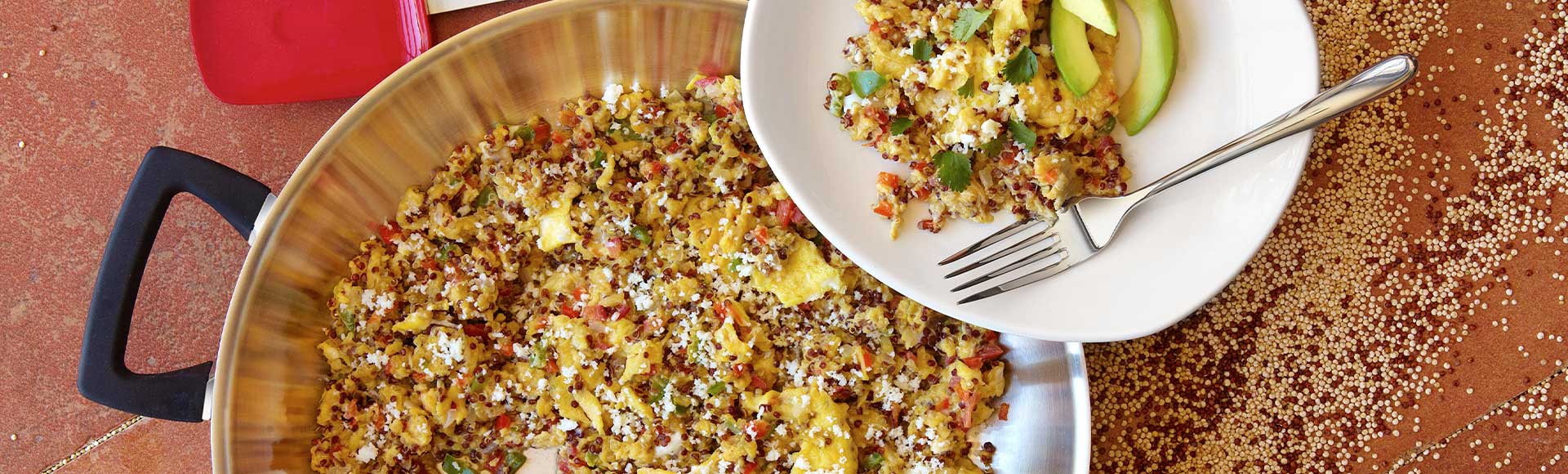 Quinoa and Cheese Breakfast Skillet