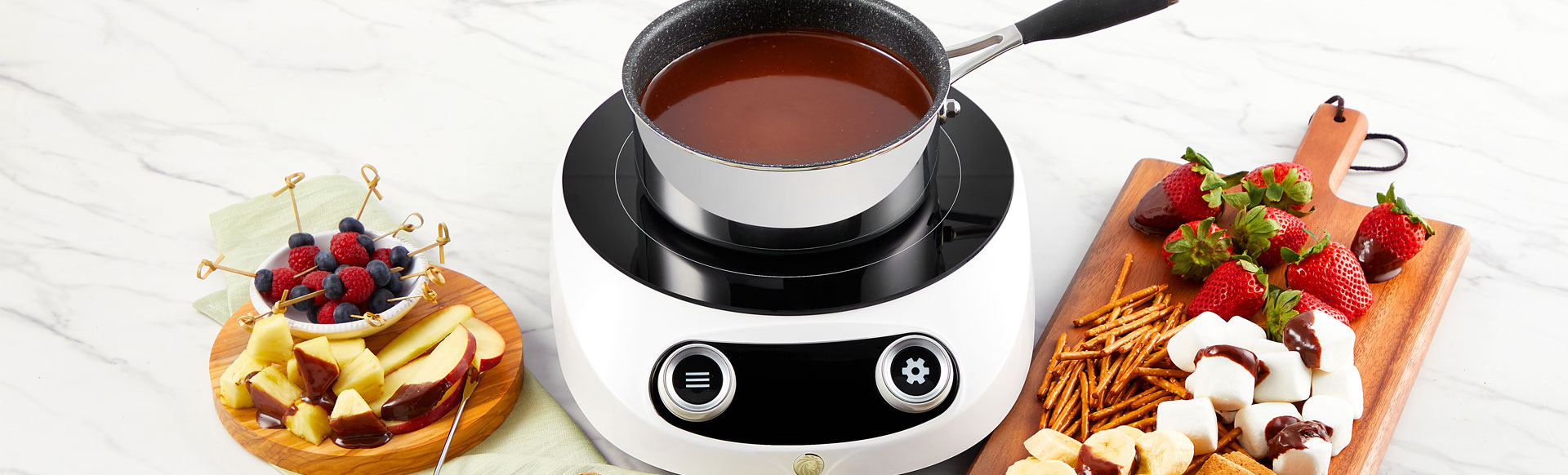 Fondue de Dulce de Leche con Chocolate